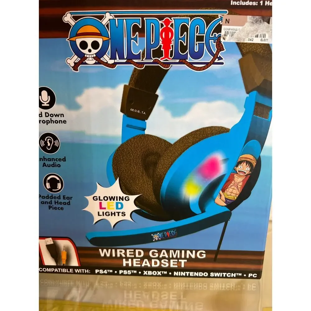 NEW ONE PIECE Wired Gaming Headset LED Multi Compatible Platform